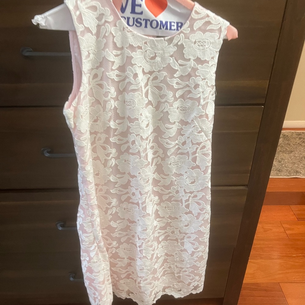 Pale pink Lace Karl Lagerfeld dress size 6